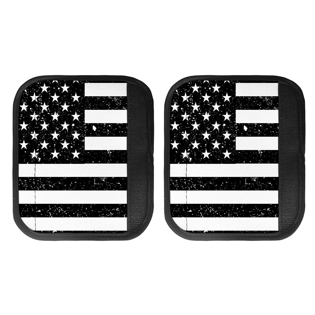 Monochrome Grunge American Flag Print Handle Covers