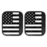 Monochrome Grunge American Flag Print Handle Covers
