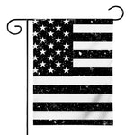 Monochrome Grunge American Flag Print House Flag