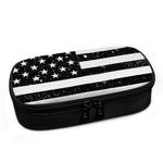 Monochrome Grunge American Flag Print Insulin Cooler Travel Case