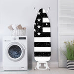 Monochrome Grunge American Flag Print Ironing Board Cover