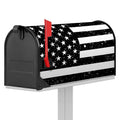 Monochrome Grunge American Flag Print Mailbox Cover