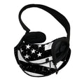 Monochrome Grunge American Flag Print Pet Sling Carrier