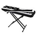Monochrome Grunge American Flag Print Piano Keyboard Cover
