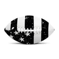 Monochrome Grunge American Flag Print Rugby Ball