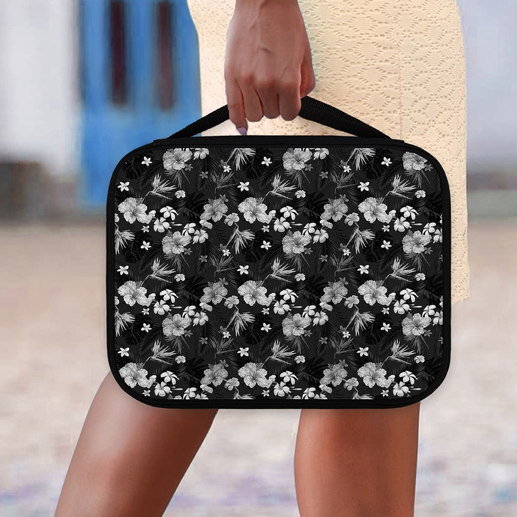 Monochrome Hawaiian Floral Print Classic Bible Case