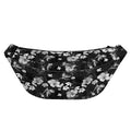 Monochrome Hawaiian Floral Print Fanny Pack