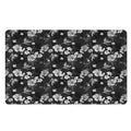 Monochrome Hawaiian Floral Print Polyester Doormat