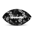 Monochrome Hawaiian Floral Print Rugby Ball