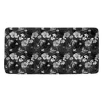 Monochrome Hawaiian Floral Print Towel