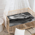 Monochrome Horse Print Baby Crib Sheet