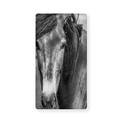 Monochrome Horse Print Baby Crib Sheet