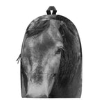 Monochrome Horse Print Backpack