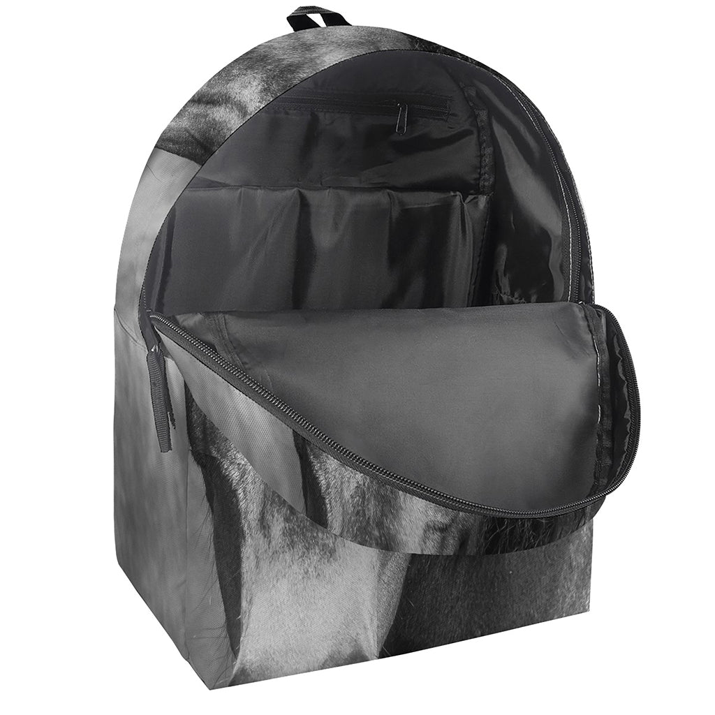 Monochrome Horse Print Backpack