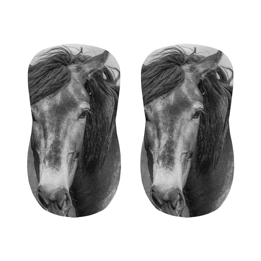 Monochrome Horse Print Bar Stool Covers