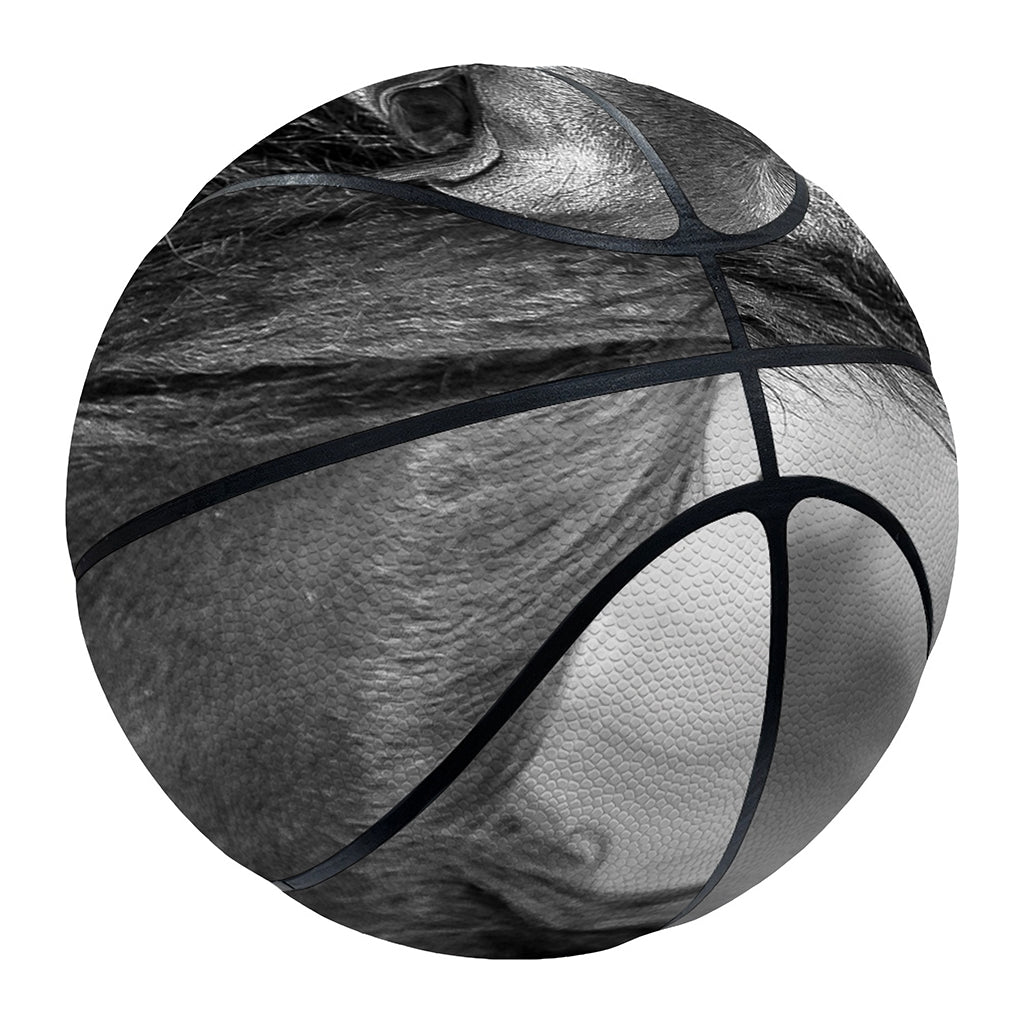 Monochrome Horse Print Basketball