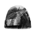 Monochrome Horse Print Beanie