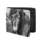 Monochrome Horse Print Bifold Wallet