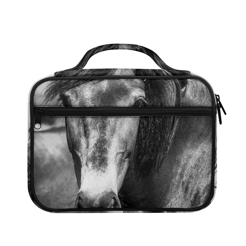 Monochrome Horse Print Briefcase Bible Bag