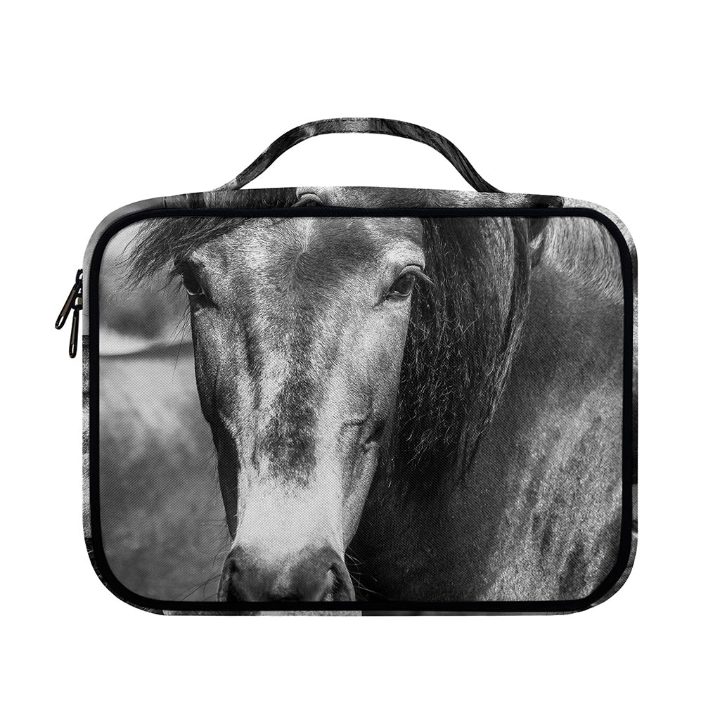 Monochrome Horse Print Briefcase Bible Bag