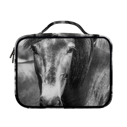 Monochrome Horse Print Briefcase Bible Bag