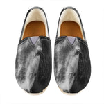 Monochrome Horse Print Casual Shoes