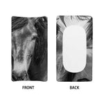Monochrome Horse Print Changing Pad Cover