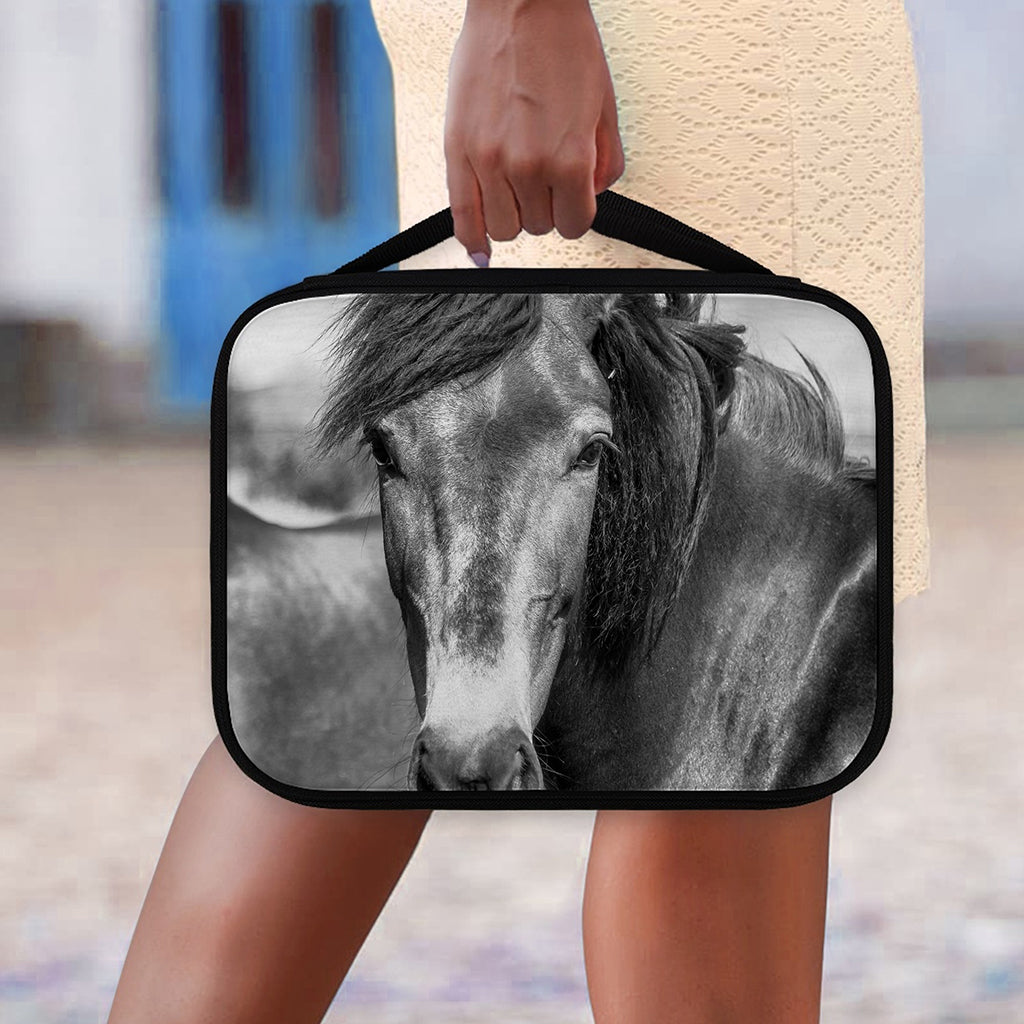 Monochrome Horse Print Classic Bible Case