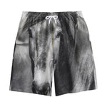 Monochrome Horse Print Cotton Shorts