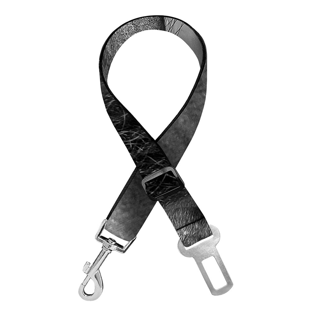 Monochrome Horse Print Dog Seat Belt