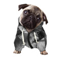 Monochrome Horse Print Dog Zip Up Hoodie