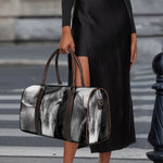 Monochrome Horse Print Duffle Bag