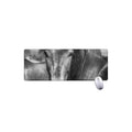Monochrome Horse Print Extended Mouse Pad