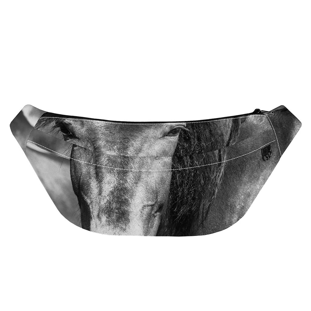 Monochrome Horse Print Fanny Pack