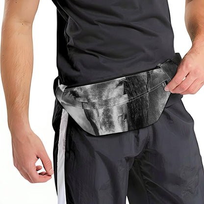 Monochrome Horse Print Fanny Pack