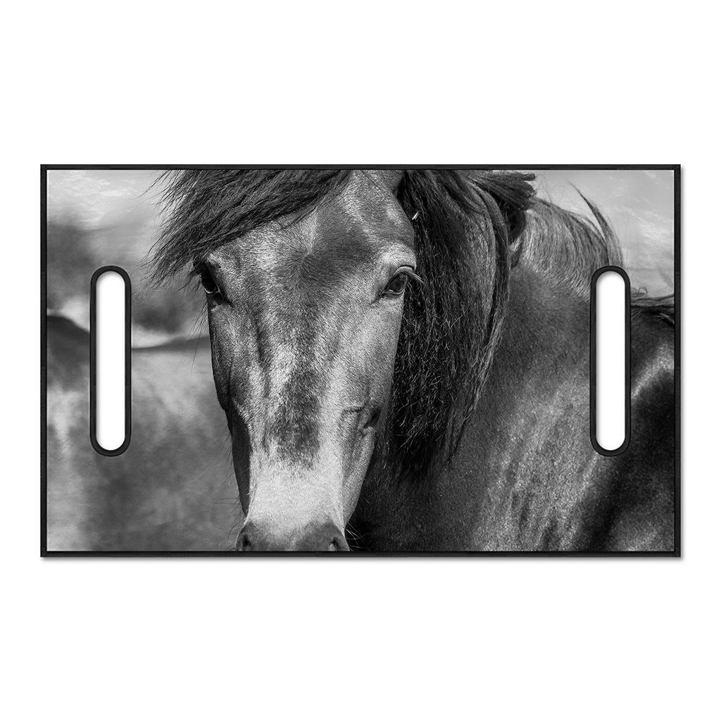 Monochrome Horse Print Golf Cart Seat Cover