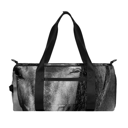 Monochrome Horse Print Gym Bag
