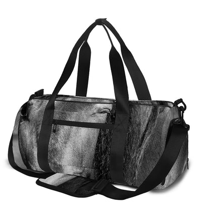 Monochrome Horse Print Gym Bag