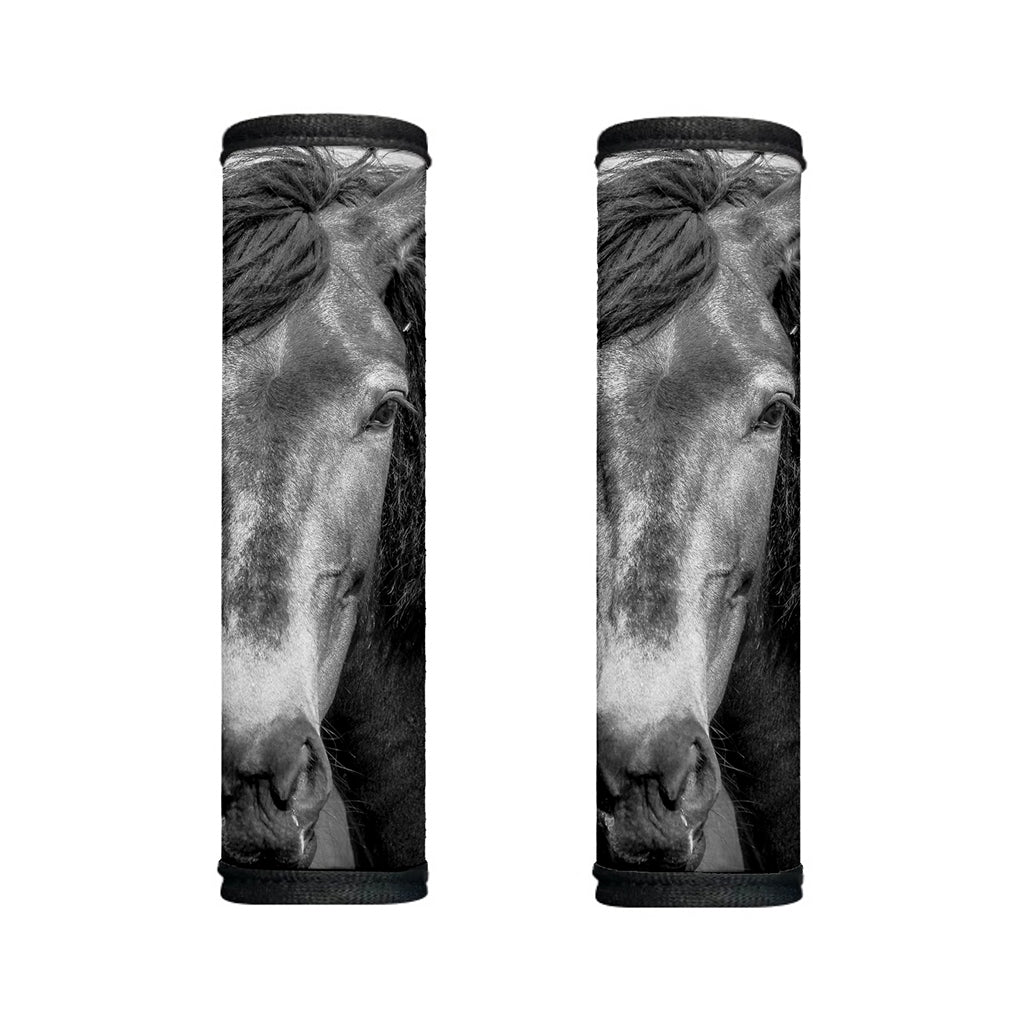 Monochrome Horse Print Handle Covers