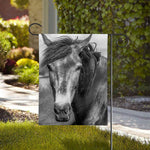 Monochrome Horse Print House Flag