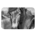 Monochrome Horse Print Indoor Door Mat