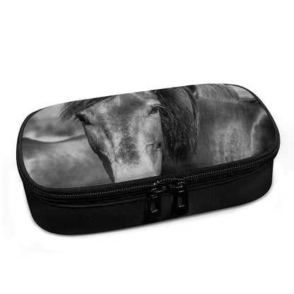 Monochrome Horse Print Insulin Cooler Travel Case