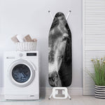 Monochrome Horse Print Ironing Board Cover