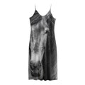 Monochrome Horse Print Jersey Midi Cami Dress
