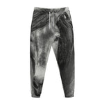 Monochrome Horse Print Jogger Pants