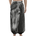 Monochrome Horse Print Lantern Pants