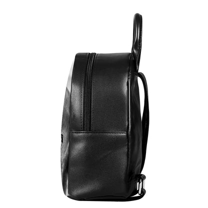 Monochrome Horse Print Leather Backpack