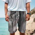 Monochrome Horse Print Men's Cargo Shorts