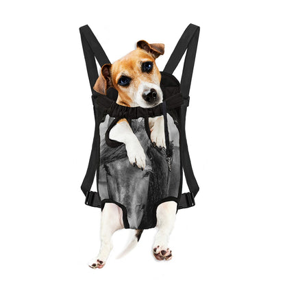 Monochrome Horse Print Pet Carrier Backpack