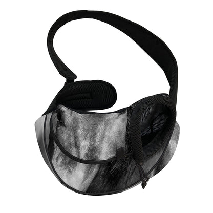 Monochrome Horse Print Pet Sling Carrier